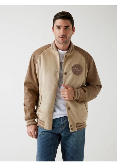 Guess Varsity Erkek Çok Renkli Bomber Ceket M5bl2bk1062-fn47 Çok Renkli