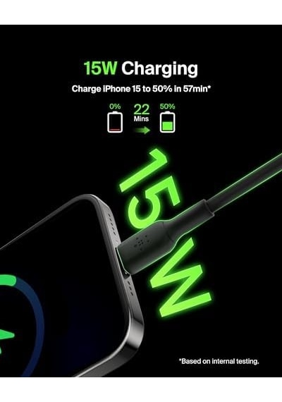 Usb-c Kablosu Boost Charge Usb-c-usb Kablosu, Note10, S10, 4, İpad Pro, Switch Ve Daha Fazlası İçin Usb C Tipi Kablosu 1 Metre, Siyah