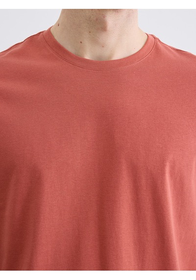 Lcwaıkıkı Classic Kahverengi %100 Pamuklu Regular Fit Basic Tişört