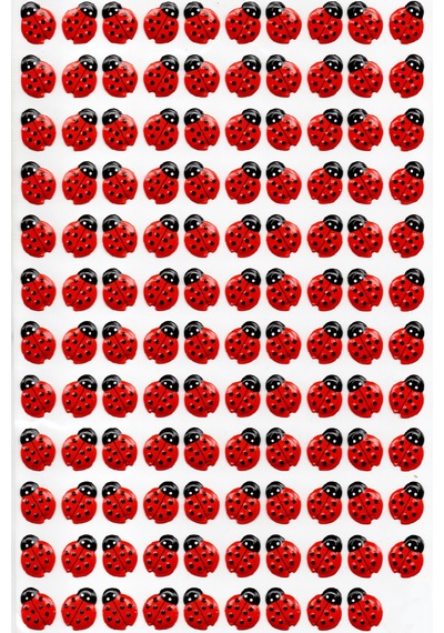 Sticker Kabartmalı A4 Boyutunda Stiker Defter, Planlayıcı Etiket Lim047 - Minik Uğurböceği