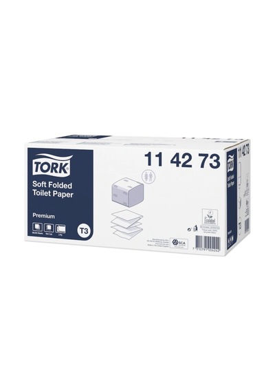 Tork Katlamalı Yumuşak Tuvalet Kağıdı Premium 252 X 30