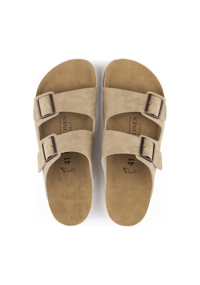 Breezestep Ergonomik İki Tokalı Erkek Yaz Terliği Bej