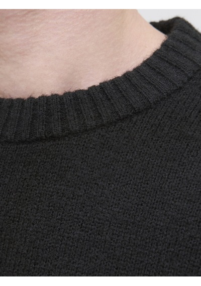 Jack & Jones Erkek Relaxed Fit Triko Kazak - Soho - 12278924 Siyah
