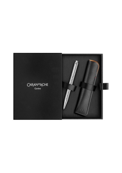 Caran D'ache Ecridor Teresse Special Edition Tükenmez Kalem Ve Kılıf Seti 8902.010 Gri