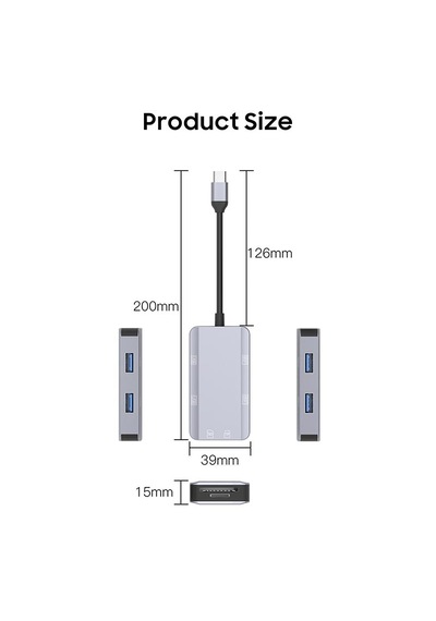 Apera MT87 6in1 USB 3.1 Type-C Kart Okuyucu
