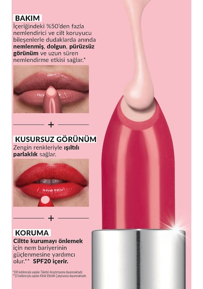 Avon Hydramatic Işıltılı Ruj Carmine