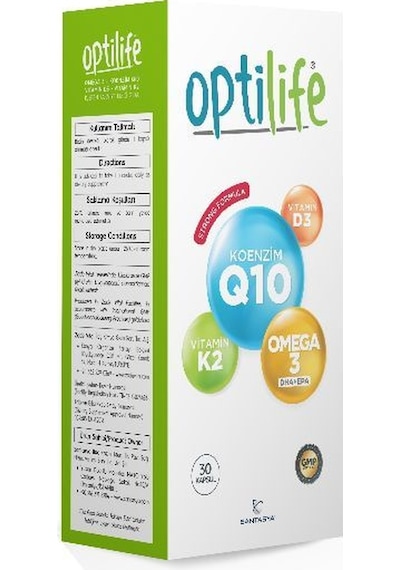 SKT: 12/2020 Optilife Omega-3 Koenzim Q10 30 Kapsül