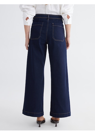 Lcw Studıo İndigo Wideleg Kadın Jean Pantolon