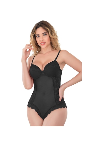 Siyah Mı Emay 176 Dantelli Body Siyah