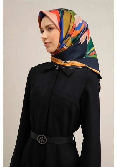 Armine Dj Saf İpek Eşarp 9340d02 Twill İpek -55 Lavivert