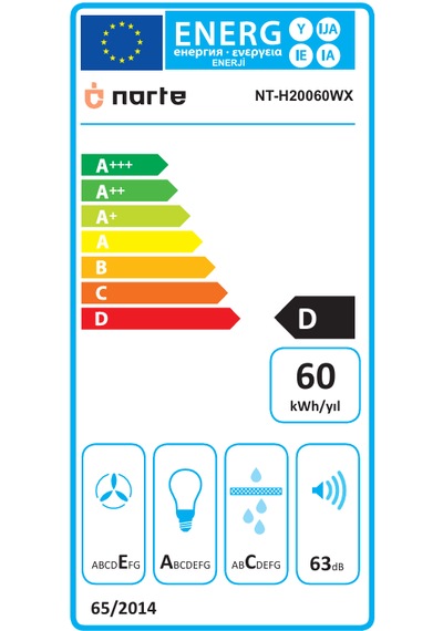 Narte NT-H20060WX Duvar Tipi Davlumbaz