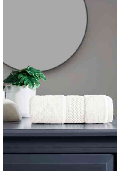 Colored Krem Banyo Havlusu 90 150 Çok Renkli