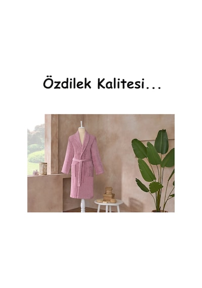Özdilek Tek Bornoz Şalyaka-colourist Pembe L Beden