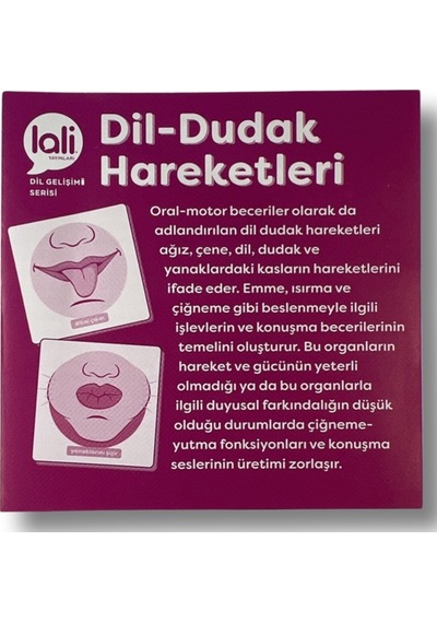 Lali Yayınları Konuşma Sesi Bozuklukları Serisi Dil Ve Dudak Hareketleri +12 Ay