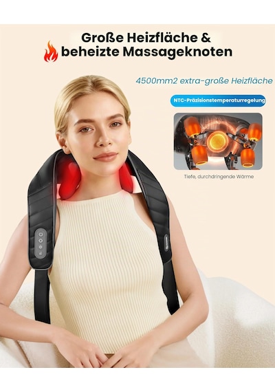 Rahat Shiatsu Boyun Ve Omuz Masaj Aleti, Isı Ve Titreşim Özellikli Kablosuz 3d Boyun Ve Sırt Masaj Aleti, Şarj Edilebilir Masaj Yastığı, İdeal Hediyeler Rahat Shiatsu Boyun Ve Omuz Masaj Aleti, Isı Ve Titreşim Özellikli Kablosuz 3d Boyun Ve Sırt Masaj Aleti, Şarj Edilebilir Masaj Yastığı, İdeal Hediyeler