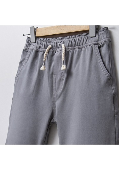Overdo Kids Erkek Çocuk Paçası Beli Lastikli Jogger Pantolon Gri