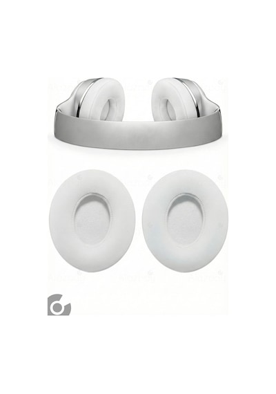 Beats Solo 2 Solo 3 Uyumlu Yumuşak Deri Kulaklık Pedi Sünger Yastığı Pedi Beyaz