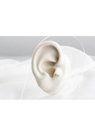 Glorria Altın Kova Burcu Tragus Piercing Çok Renkli