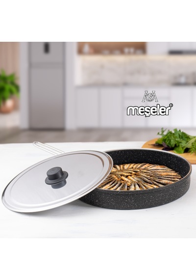 Granit Derin Balık Tavası Gözleme Tava 32 Cm