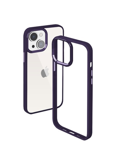 Buff Apple Uyumlu iPhone 13 New Air Bumper Kılıf Mor