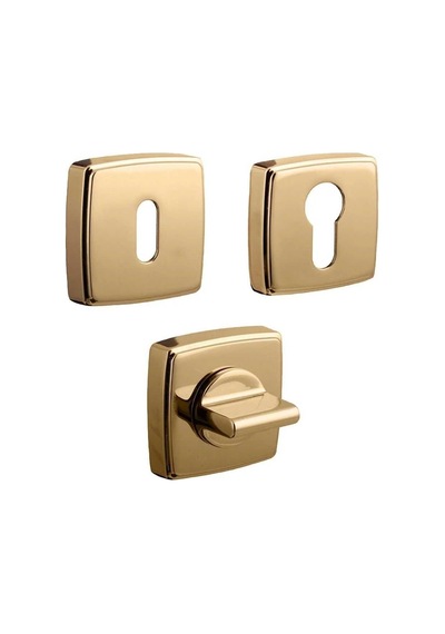 System Kare Yale Kapı Rozeti Gold Renk Ro13y Gl