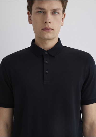 Mavi - Siyah Polo Tişört 0613006-900 Siyah