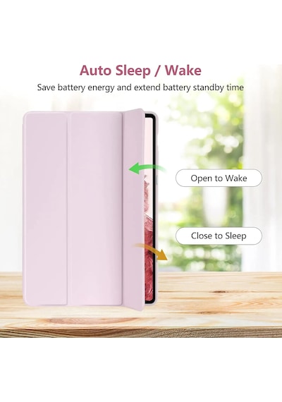 Samsung Galaxy Uyumlu Tab S10 Fe+ Plus 13.1inç Kılıf Kalem Bölmeli Smart Case X620 X626 Kapaklı Kılıf