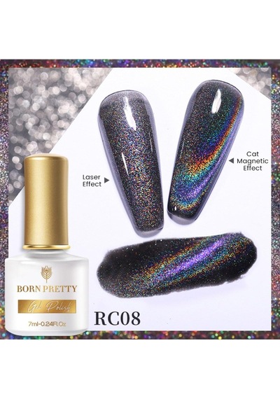 Pro Laser Raınbow Cat Magnetıc Gel 7ml Kedi Gözü Mayetik Kalıcı Oje Rc08,bpodrc08