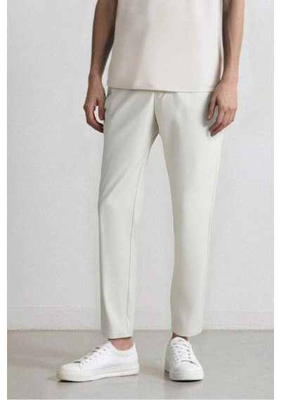 DeFactoFit Slim Fit Dar Kesim Standart Paça Esnek Multifonksiyonel Dokuma Sporcu Pantolon E3333AX25SPGR493