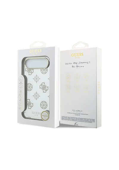 Apple Uyumlu iPhone 17 Air Kılıf Guess Lisanslı Metal Kamera Çerçeveli Simli Peony Aynalı Kapak Gold Gold