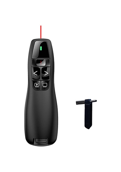 Maks Technology Mkst K400 Wireless Presenter Kablosuz Uzaktan Kumandalı Lazer Sunum Kalemi - Siyah