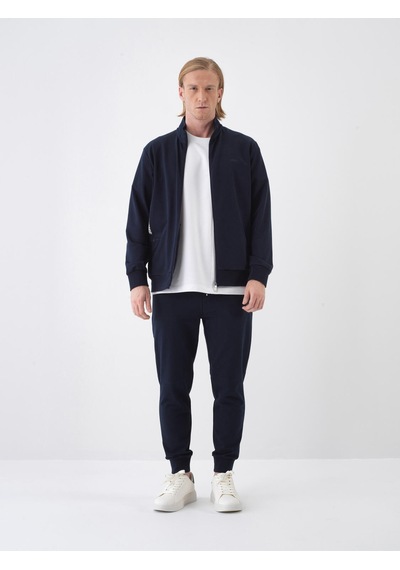 Xint Lacivert Pamuk Dokulu Regular Fit Sweat Mont 350194