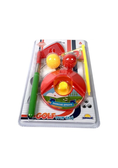 Minyatür Mini Golf Seti - S00003258 Kırmızı
