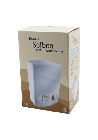 Aura Model-105-a6 Elektrikli Banyo Şofben 7350w Çift Termostatlı 3 Kademeli Tüp Rezistanslı 5 Emniyetli 4801