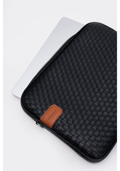 Mussen Hasır Laptop Çantası - Macbook Neo Air - Pro - 13" / 13.3" / 13.6" /14" İnç Hasır Siyah Hasır Siyah