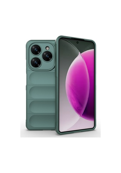 Mobilteam Tecno Spark 20 Pro 4g Kılıf Esnek Tpu Oyuklu Arka Yüzey Tasarımlı Etnik Sili Siyah