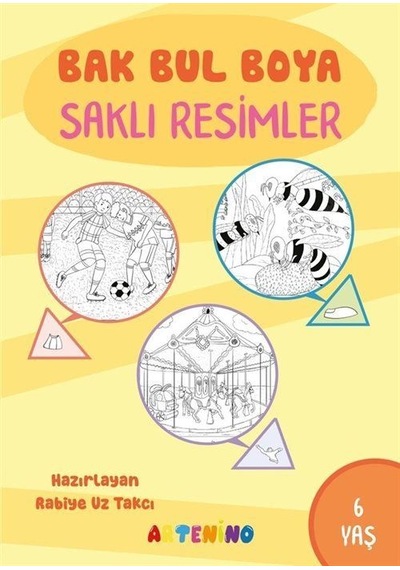 Bak Bul Boya Saklı Resimler 6 Yaş