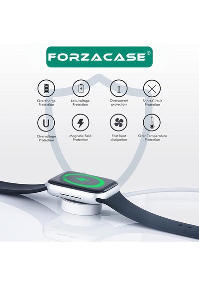 Forzacase Apple Uyumlu  Watch Se 3 40mm Ve 44mm İle Usb Manyetik Şarj Kablosu 1 Metre - Fc017