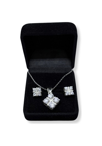 Oya Silver Gümüş Işıltı Dörtlüsü Set&takım