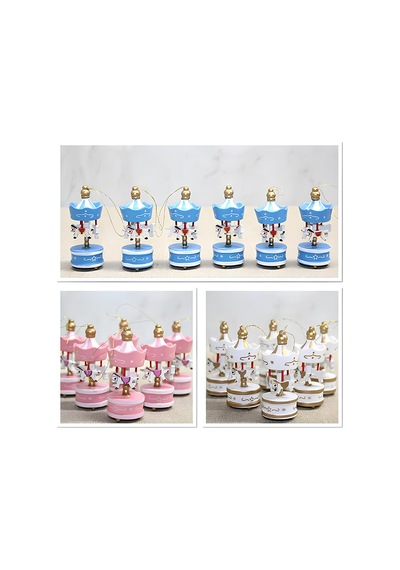 10 Adet Ahşap Dekoratif Atlı Karınca Figür Dekor Masaüstü Süs Carousel Horse Mini 8 X 3 Cm 1