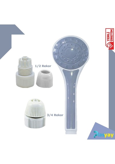 Plasyay Plastik Duş Başlığı Ve Rekor Seti Çok Renkli