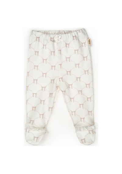 Babycosy Organic Wear Bebek 2li Patikli Pantalon %100 Organik Pamuk , Bebek - Yenidoğan- Csy8142 Ekru