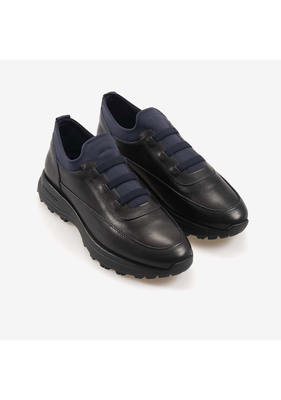 Mocassini Erkek Hakiki Deri Eva Taban Bağcıksız Lastik Detaylı Spor & Sneaker Ayakkabı 97945 Laci Sipiro