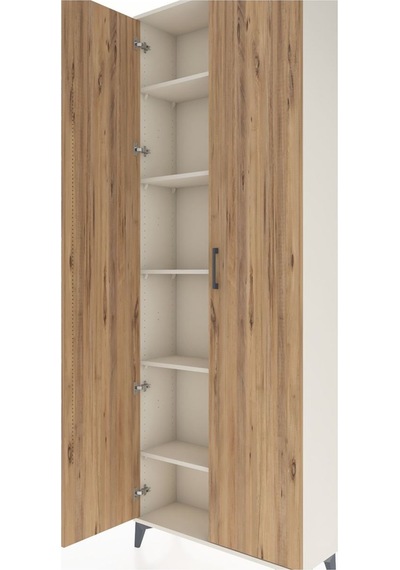 Arges Dolap 5 Raflı 2 Kapaklı 88x30x243 Aytaşı-çam Aytaşı