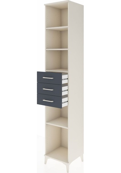 Hyperion Dolap 4 Raflı 3 Çekmeceli 44x44x243 Aytaşı-antrasit Aytası Hyperion Dolap 4 Raflı 3 Çekmeceli 44x44x243 Aytaşı-antrasit Aytası
