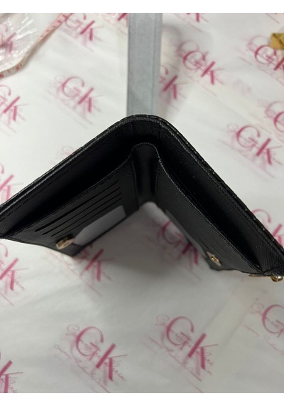 Gk Gamzelirenklerim Luxury Fashıon&accessorıes Kroko Dokulu Gold Detaylı Lüx Görünümlü Cüzdan Siyah