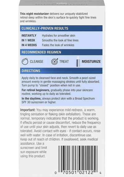 Neutrogena Rapid Wrinkle Repair Retinol Nemlendirici Gece Kremi 29ml