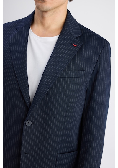 D's Damat Ds Damat Comfort Fit Lacivert Çizgili Takim Elbise 6hc05s210604m 101