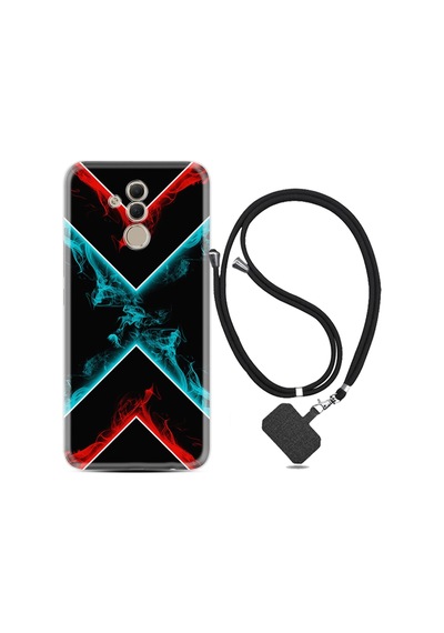 Huawei Mate 20 Lite Kılıf Boyun Askılı Smoke 1728