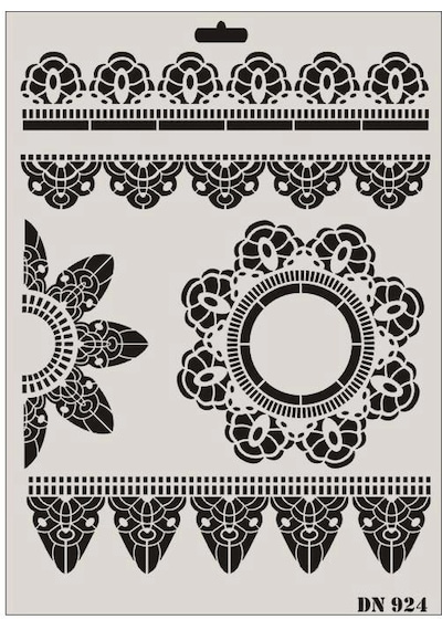 Mey İthalat Rich Dantel Seri Dn-924 Stencil 35x25 Cm